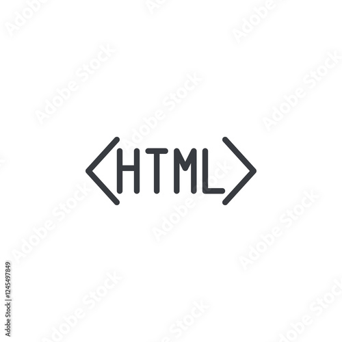HTML Tag line icon