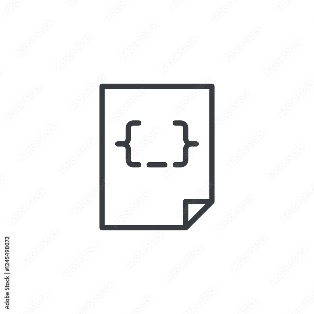 CSS Stylesheet line icon
