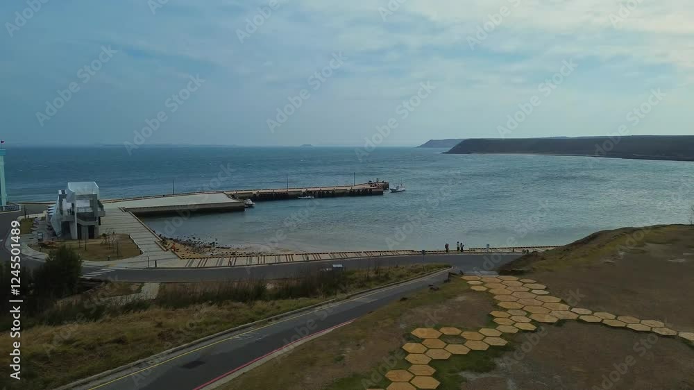 custom made wallpaper toronto digitalAerial 4K footage Penghu island of Taiwan.