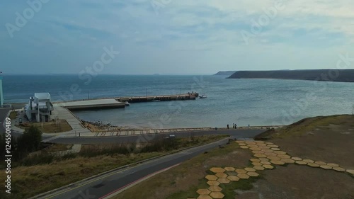 Wallpaper Mural Aerial 4K footage Penghu island of Taiwan.  Torontodigital.ca