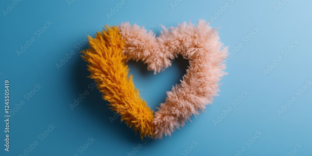 Cozy Reading Aesthetic Plush Textured Heart of Bookmarks on Vibrant Backdrop - Engaging Visuals for Publishing and Creative Marketing Campaigns Cozy Reading Aesthetic Plush Textured Heart of Bookmarks on Vibrant Backdrop - Engaging Visuals for Publishing and Creative Marketing Campaigns