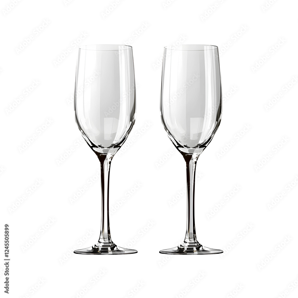 Exquisite Crystal Champagne Flutes Exquisite Crystal Champagne Flutes