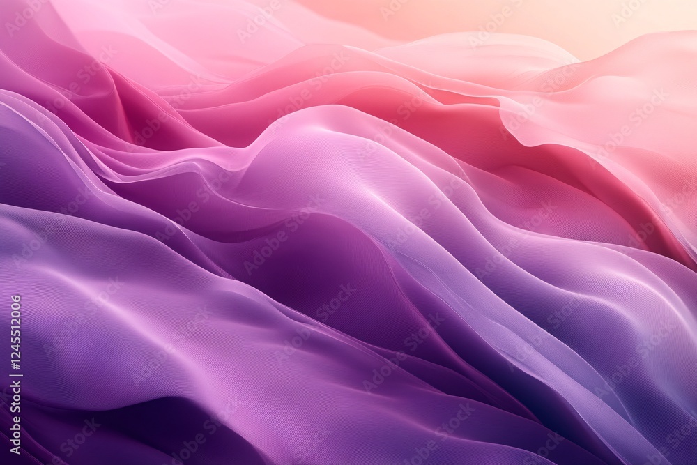 Obraz premium Abstract Pink Purple Wave Fabric Texture Design