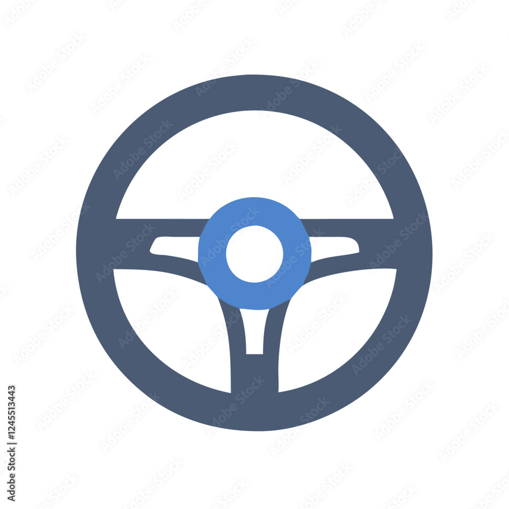 Steering Wheel Icon Vector Illustration Steering Wheel Icon Vector Illustration