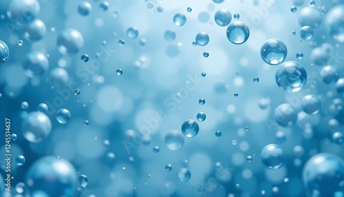 Wallpaper Mural Aqua Bubbles. A Serene Underwater Dreamscape Torontodigital.ca