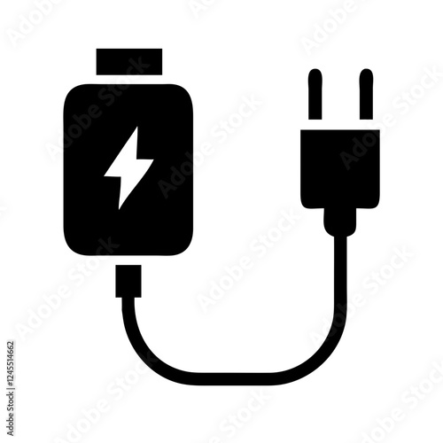 Charging Cable Icon Vector