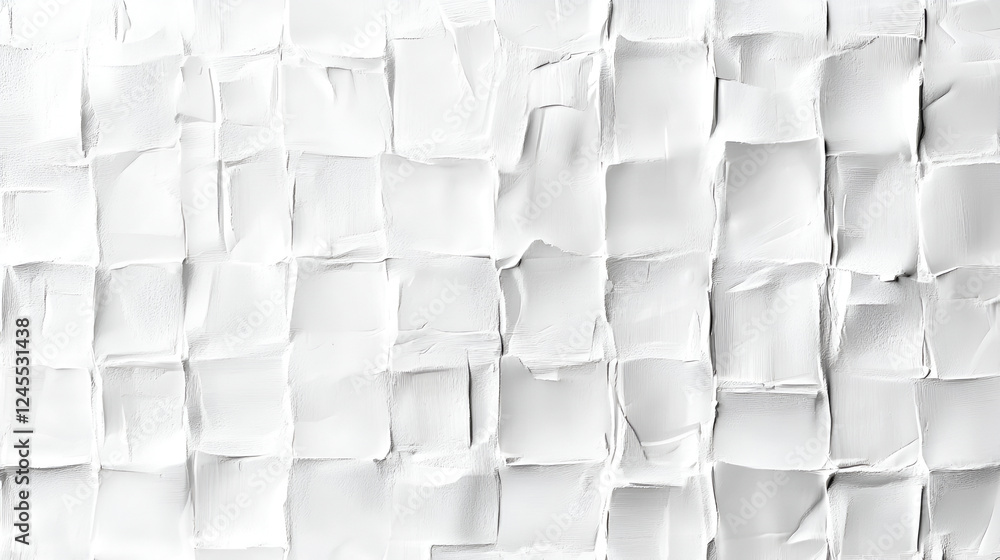 Fototapeta premium white Abstract square isolated on white background