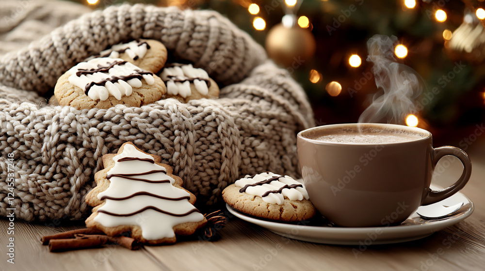 cozy christmas morning with cookies cozy christmas morning with cookies