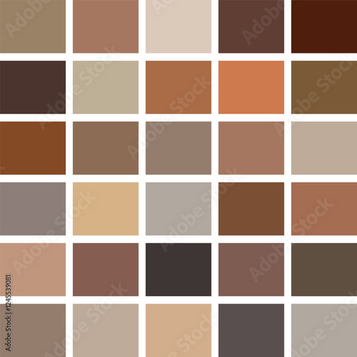Trendy Modern Earth Tones Color Palette