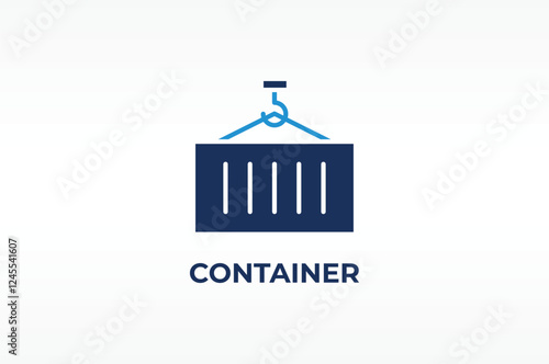 CONTAINER vector, icon or logo sign isolated symbol illustration