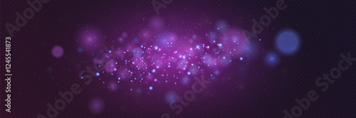 Magic light particles of light. Sparkling magical dust particles.