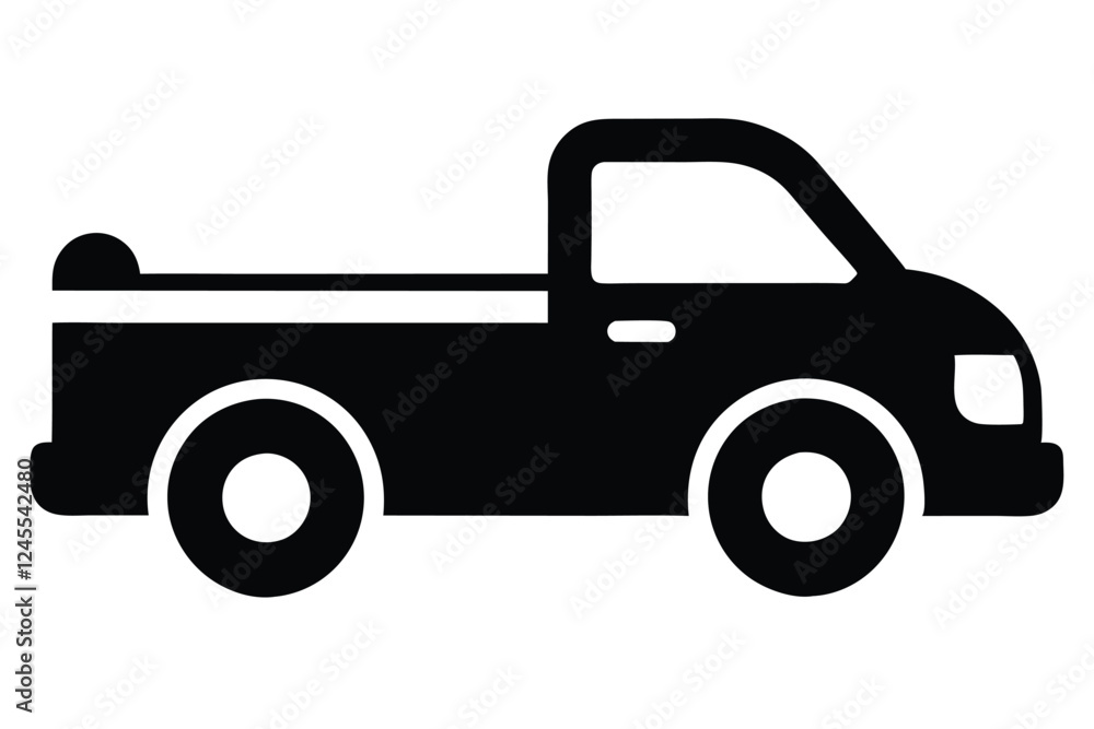 silhouette vector
illustration of A Pickup Service icon on white background silhouette vector
illustration of A Pickup Service icon on white background