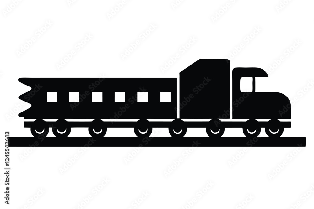 silhouette vector
illustration of A Rail Freight icon on white background silhouette vector
illustration of A Rail Freight icon on white background