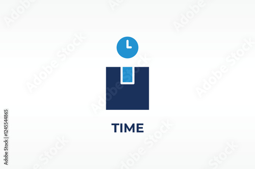 TIME vector, icon or logo sign isolated symbol illustration