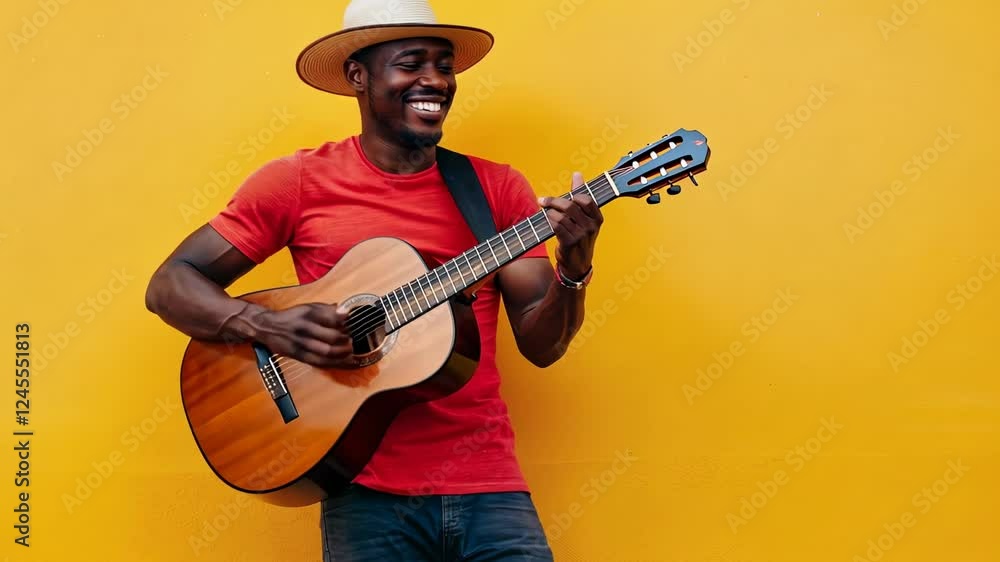 The Musician with Acoustic Guitar The Musician with Acoustic Guitar