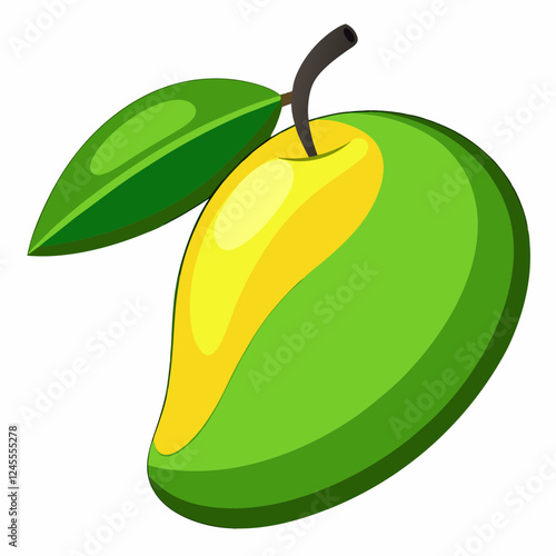 Green Mango Vector and illustration