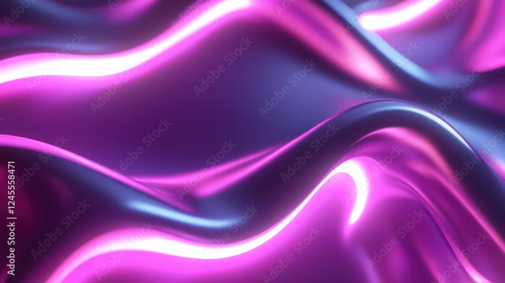 Neon light curves and soft lighting create a dynamic abstract background, perfect for minimalist product presentation settings. Neon light curves and soft lighting create a dynamic abstract background, perfect for minimalist product presentation settings.
