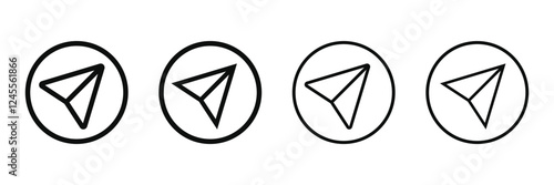 Share icon. Icon set of link. Link, share link, external link black vector icon set. Isolated symbols on white background. Redirecting links button.