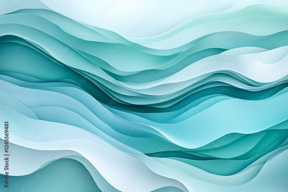 Abstract Teal Wave Pattern Background Design Abstract Teal Wave Pattern Background Design