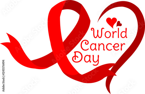 World Cancer day Lattering Decor photo