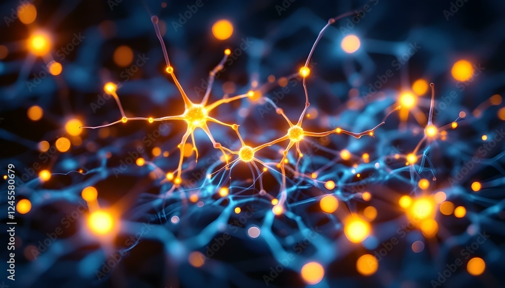 Obraz premium Stunning Neural Network Visualization Abstract Art