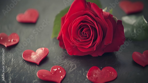 red rose petals