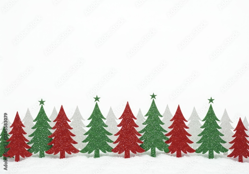 horizontal christmas banner with trees horizontal christmas banner with trees