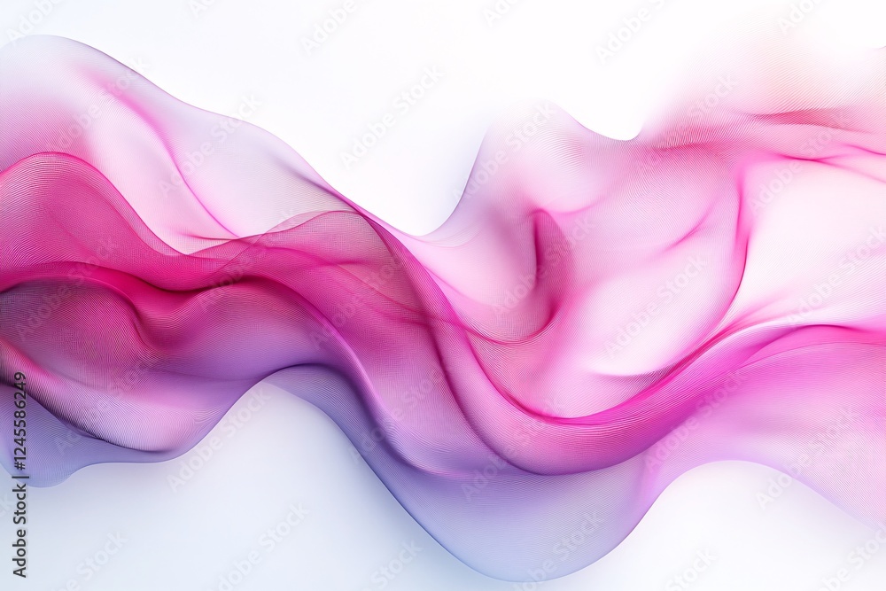 Fototapeta premium Abstract Pink and Purple Wave Flowing Design