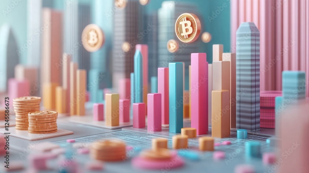 A vibrant, 3D-rendered cityscape featuring colorful skyscrapers, digital coins, and numerous stacked coins, symbolizing the cryptocurrency market. A vibrant, 3D-rendered cityscape featuring colorful skyscrapers, digital coins, and numerous stacked coins, symbolizing the cryptocurrency market.