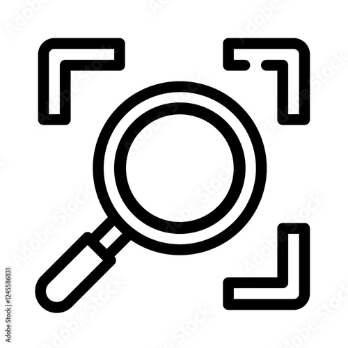 Icon Search Explore With Style Outline