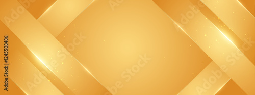 yellow stylish geometric background in vibrant color tones with a dynamic abstract composition of overlapping shapes, ideal for presentation design, or promotional material