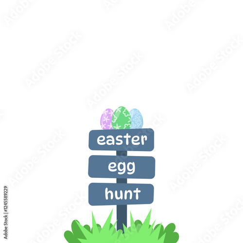 eatser egg hunt sign