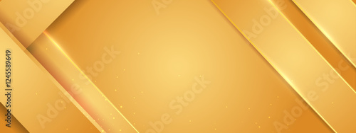 gold elegant geometric gradient backdrop in modern minimalist style with space for text , perfect for digital design projects, banner, and graphic visuals