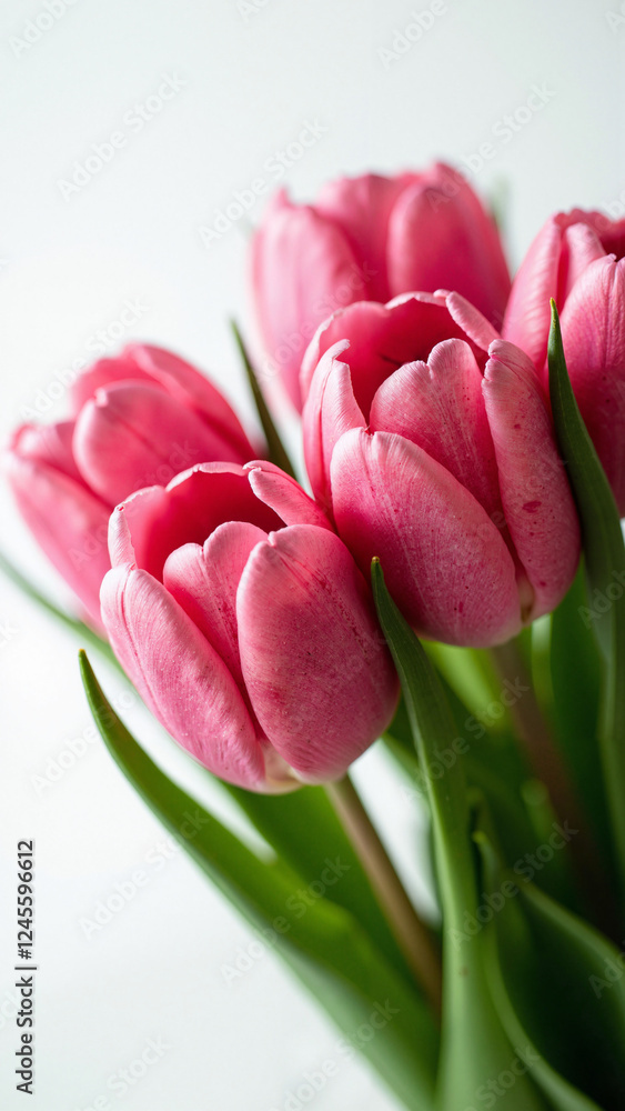 Elegant Pink Tulip Bouquet: Versatile Floral Image for Weddings, Greetings, and Spring Promotions Elegant Pink Tulip Bouquet: Versatile Floral Image for Weddings, Greetings, and Spring Promotions