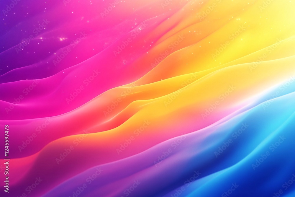 Obraz premium Abstract Colorful Wavy Gradient Background Design