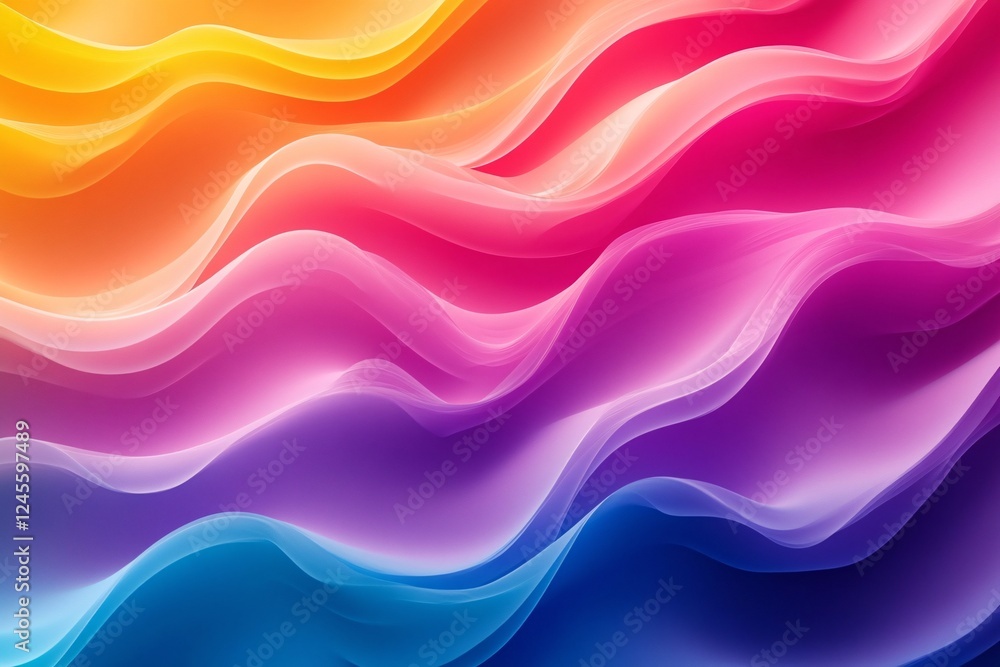 Fototapeta premium Abstract Colorful Waves Gradient Background Design
