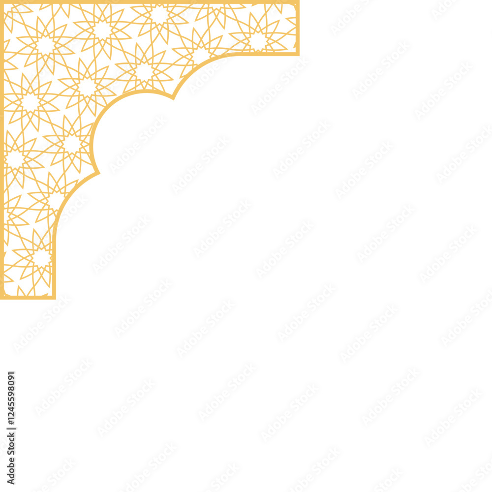 Fototapeta premium islamic corner pattern