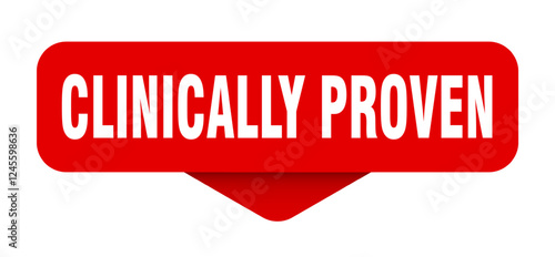 clinically proven sticker. clinically proven sign on transparent background