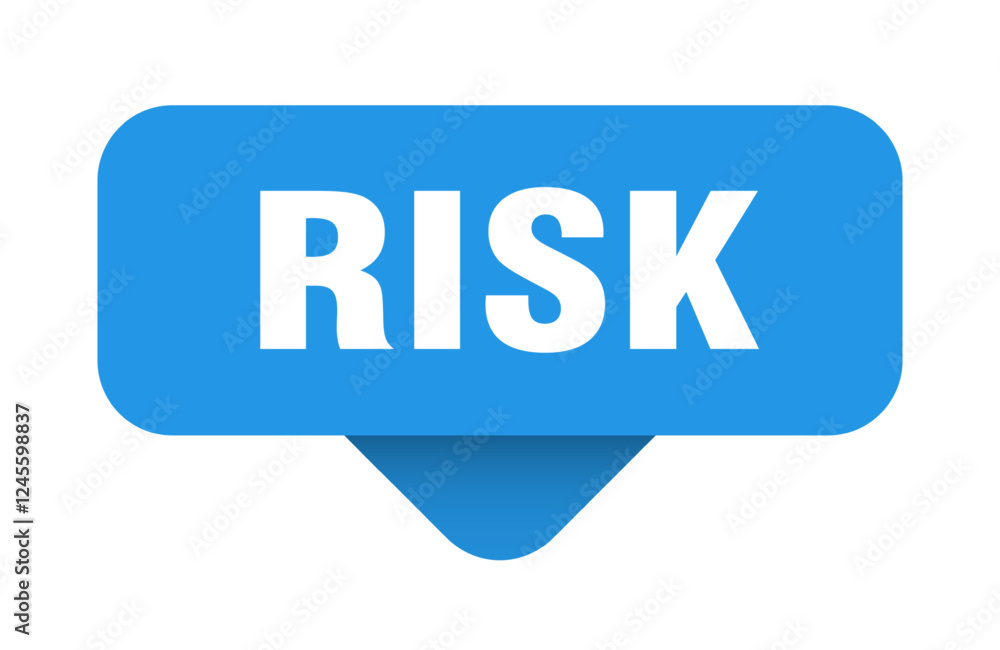 risk sticker. risk sign on transparent background risk sticker. risk sign on transparent background