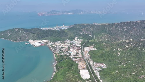 Explore Black Point Power Station in Tuen Mun Hong Kong where natural gas fuels electricity generation with auxiliary use of ultra-low sulfur diesel for a sustainable carbon reduction strategy photo