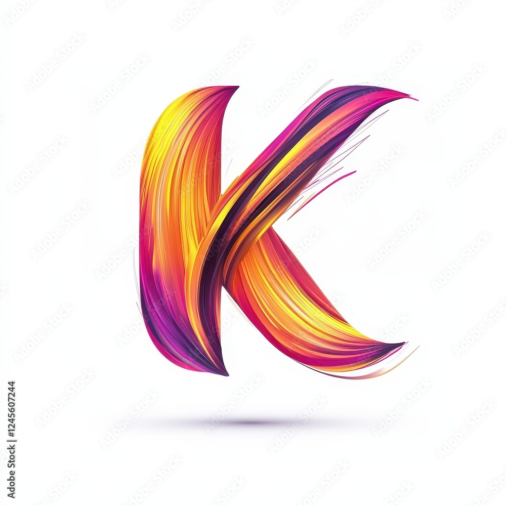 Fototapeta premium letter J with abstract motion lines icon logo illustration isolated on white background