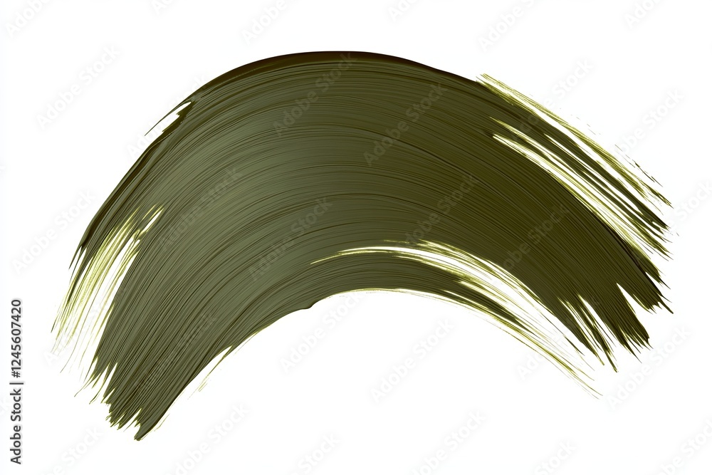 Dark green abstract brushstroke for eco-friendly concepts, product designs, organic packaging, and nature-themed posters Dark green abstract brushstroke for eco-friendly concepts, product designs, organic packaging, and nature-themed posters