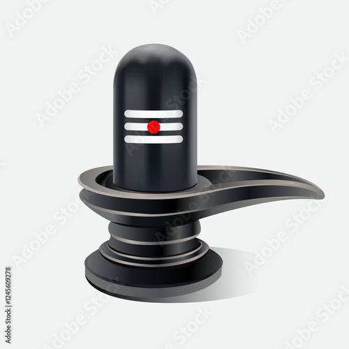 Lord Shiva Lingam Illustration, Shivling Vector Illustration