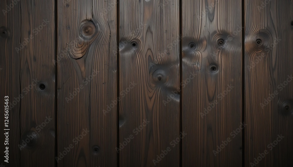 Dark Brown Wood Planks Background Texture with Knots, Grain, and Rich Color, Ideal for Rustic Design Projects Dark Brown Wood Planks Background Texture with Knots, Grain, and Rich Color, Ideal for Rustic Design Projects