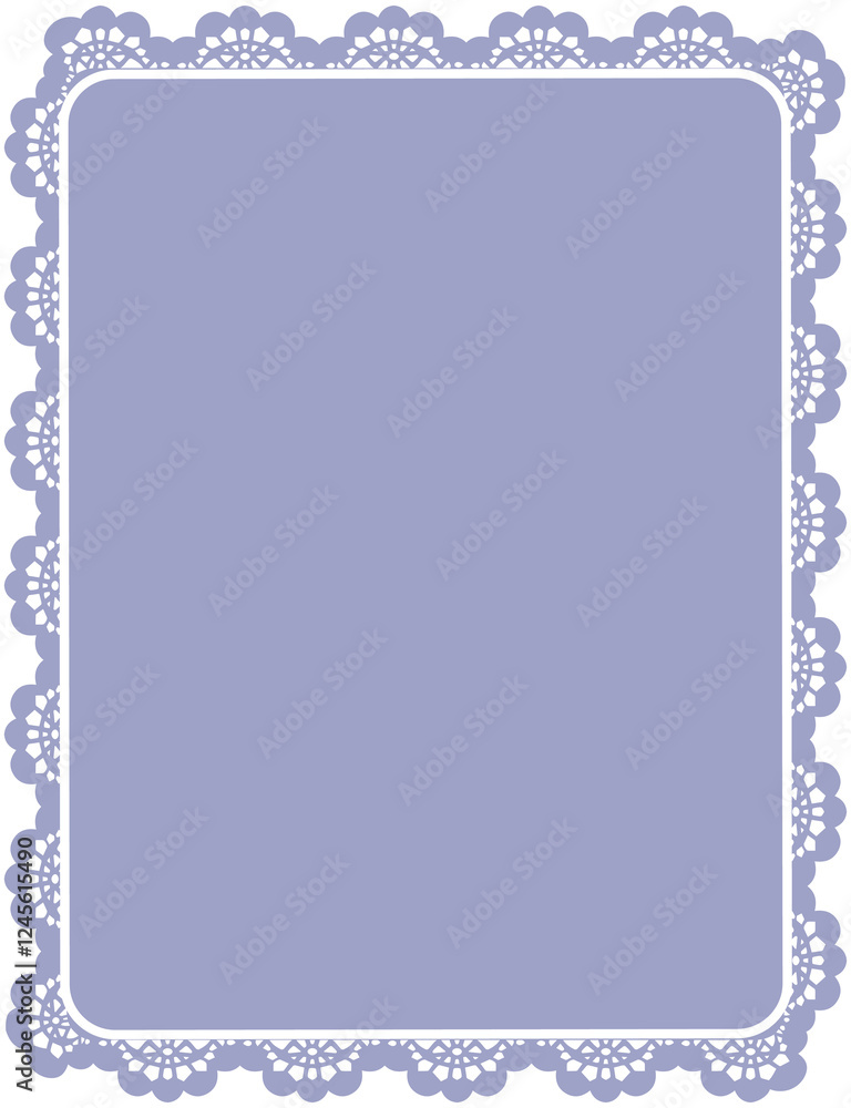 Lace Border Rectangle Frame Lace Border Rectangle Frame