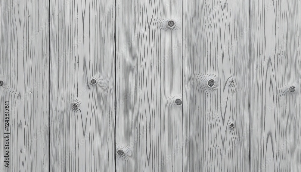 Naklejka premium High-Resolution Image of Whitewashed Wood Planks, Detailed Texture, Knots, Vertical Grain, Perfect for Backgrounds