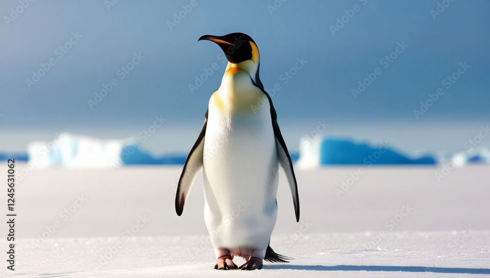 Naklejka premium penguin in dress