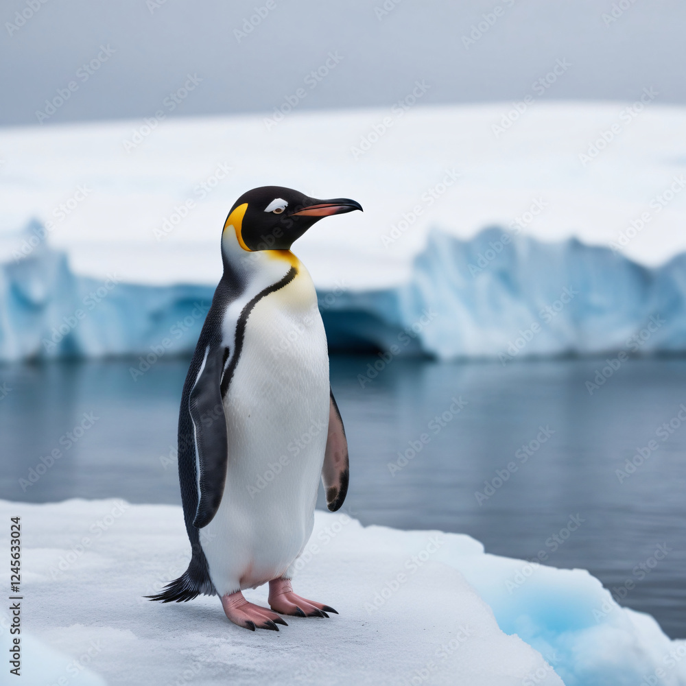 Fototapeta premium emperor penguin in antarctica