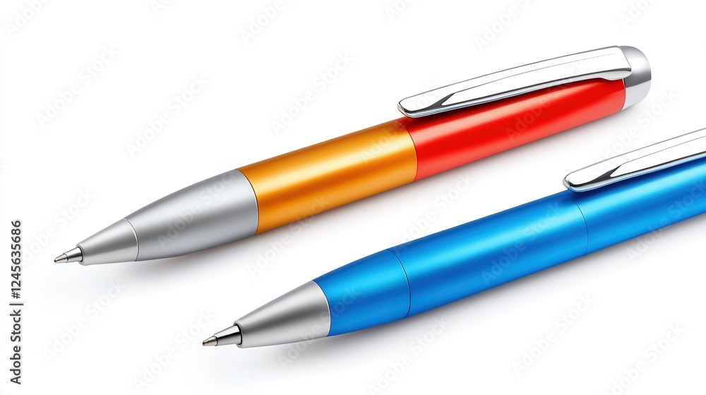 Stylish Pen Isolated on White Background. Perfect for Stationery and Design Elements Stylish Pen Isolated on White Background. Perfect for Stationery and Design Elements