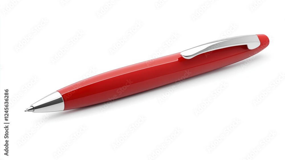 Stylish Pen Isolated on White Background. Perfect for Stationery and Design Elements Stylish Pen Isolated on White Background. Perfect for Stationery and Design Elements